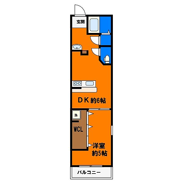 Like作草部2nd 201｜千葉県千葉市稲毛区作草部2丁目(賃貸アパート1DK・2階・32.35㎡)の写真 その3