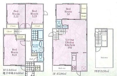 間取り：【戸建て】間取り図