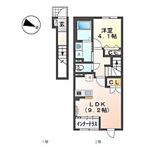 エスポワール虹  ｜ 佐賀県唐津市鏡新開（賃貸アパート1LDK・2階・42.82㎡） その2