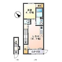 フォレスト離宮唐津  ｜ 佐賀県唐津市元石町（賃貸アパート1LDK・2階・43.35㎡） その2