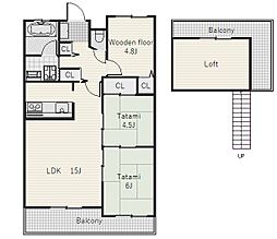 ロワールマンション唐津城内 6階3LDKの間取り