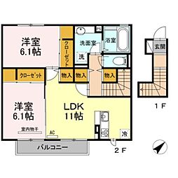 間取図画像 2LDK