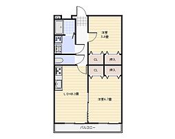 風待ちの杜 GenkaiA 2LDKの間取図画像