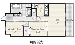 スカイタワーマンション 2LDKの間取図画像