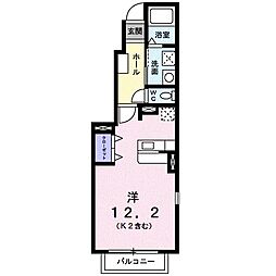 フロントフィールド2 ワンルームの間取図画像