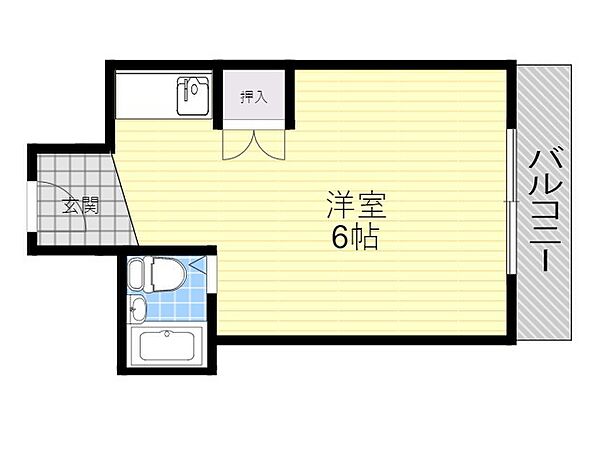 エムエス岡町 ｜大阪府豊中市岡町北１丁目(賃貸マンション1R・3階・16.00㎡)の写真 その2