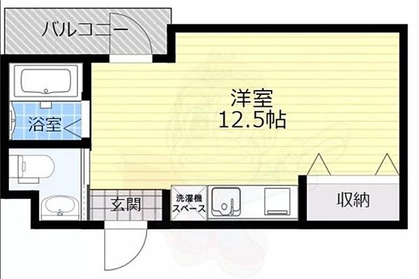 大阪府吹田市芳野町(賃貸マンション1R・2階・25.83㎡)の写真 その2