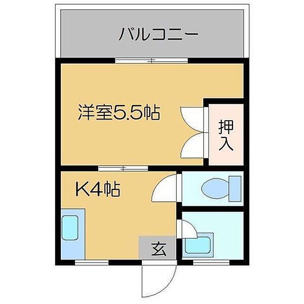 大阪府吹田市泉町５丁目(賃貸アパート1K・2階・24.00㎡)の写真 その2