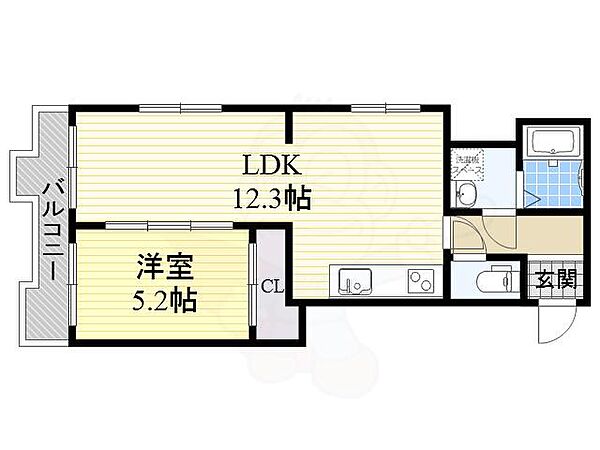 第8千里ハイツ ｜大阪府豊中市岡上の町２丁目(賃貸マンション1LDK・4階・43.96㎡)の写真 その2