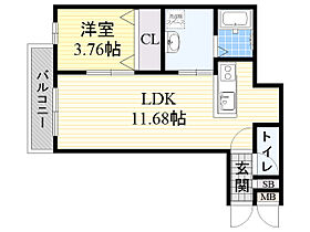 パロス池田住吉  ｜ 大阪府池田市住吉１丁目7番9号（賃貸アパート1LDK・3階・36.89㎡） その2