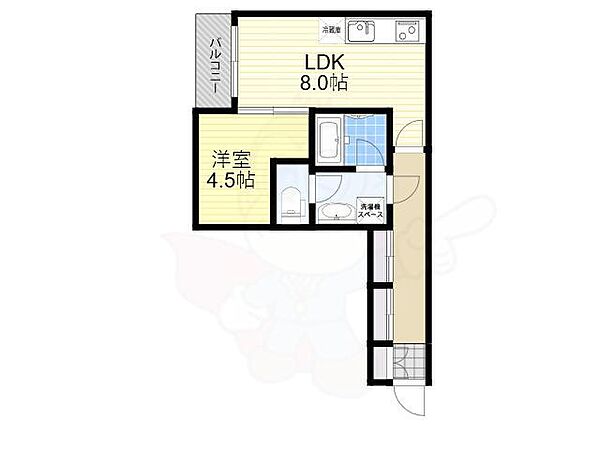 アルカディア江坂 ｜大阪府豊中市豊南町東３丁目(賃貸アパート1LDK・3階・35.03㎡)の写真 その2