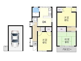 蛍池北町3丁目戸建  ｜ 大阪府豊中市螢池北町３丁目（賃貸一戸建3DK・1階・49.95㎡） その2