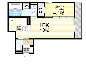 アリビオ蛍池  ｜ 大阪府豊中市螢池北町１丁目6番（賃貸アパート1LDK・1階・41.03㎡） その2