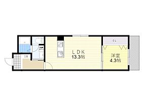 レジデンスコート豊中末広町  ｜ 大阪府豊中市末広町３丁目（賃貸マンション1LDK・2階・40.03㎡） その2