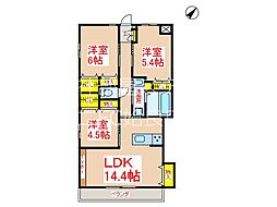 間取図画像 3LDK