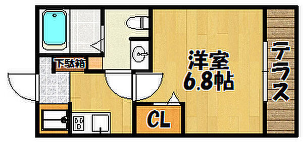 兵庫県明石市林崎町2丁目(賃貸アパート1K・1階・23.18㎡)の写真 その2