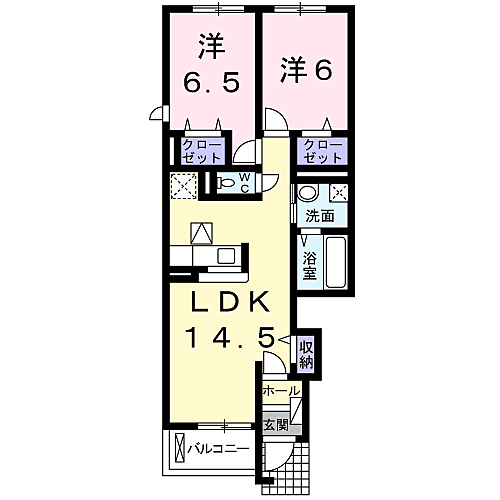 兵庫県小野市大島町(賃貸アパート2LDK・1階・60.14㎡)の写真 その2