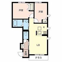 兵庫県加古川市尾上町長田（賃貸アパート2LDK・1階・53.00㎡） その2