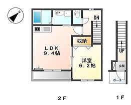 兵庫県明石市東朝霧丘（賃貸アパート1LDK・2階・42.86㎡） その2