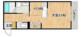 兵庫県神戸市灘区八幡町2丁目（賃貸アパート1K・2階・30.90㎡） その2