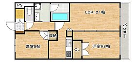 兵庫県神戸市東灘区深江南町1丁目（賃貸マンション2LDK・1階・54.88㎡） その2