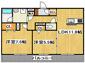 兵庫県加古川市平岡町新在家（賃貸マンション2LDK・2階・60.85㎡） その2