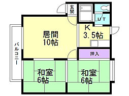 アーバンライラックII 2階