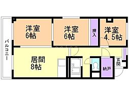 間取図画像 3LDK