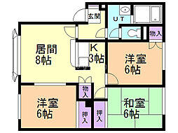 リラハイツＢ棟 2階