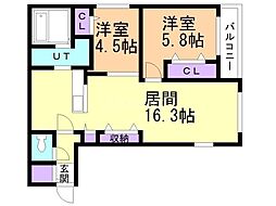 仮）ＧＡー琴似2−7ＭＳ　Ｂ棟 3階/-