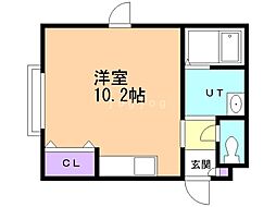 ハイツリヨン ワンルームの間取図画像
