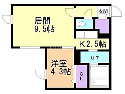 札幌市営東西線 発寒南駅 徒歩8分 1階/-