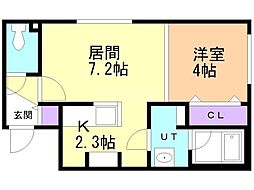 間取図画像 1LDK
