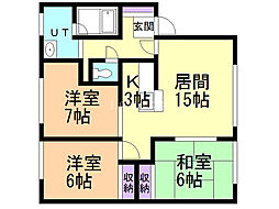 間取図画像 3LDK
