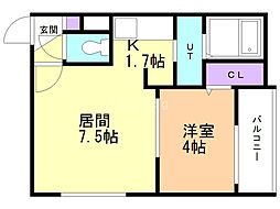 間取図画像 1LDK