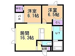 間取図画像 2LDK