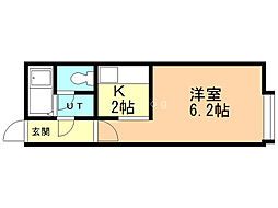 CARLSBAD 1Kの間取図画像