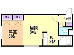アーバンテラス24軒 1LDKの間取図画像
