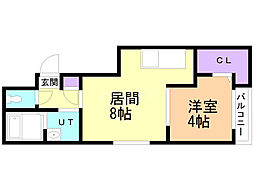 CITYPLAZA手稲ANNEX 1LDKの間取図画像