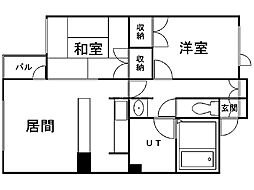 エステートタムラ 2LDKの間取図画像