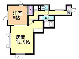 パシャ6.14 1LDKの間取図画像