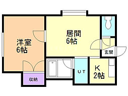 メゾンステラ5 1LDKの間取図画像