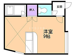 プレスティジャス琴似 ワンルームの間取図画像