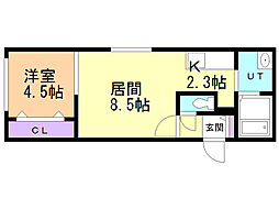 メゾン十花 1LDKの間取図画像