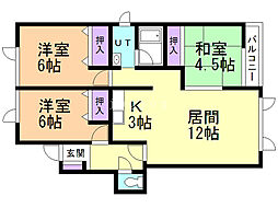 ビューサイトハイツ 3LDKの間取図画像