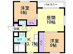 Tiamo915 2LDKの間取図画像