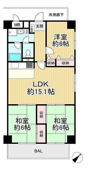 間取りを拡大表示