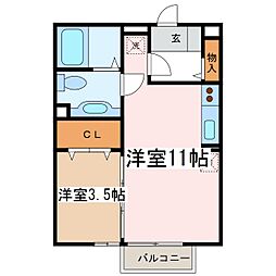 間取図画像 1LDK