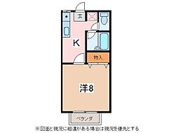 中野ニューハイツ 1Kの間取図画像