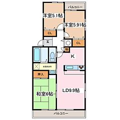 物件の間取り